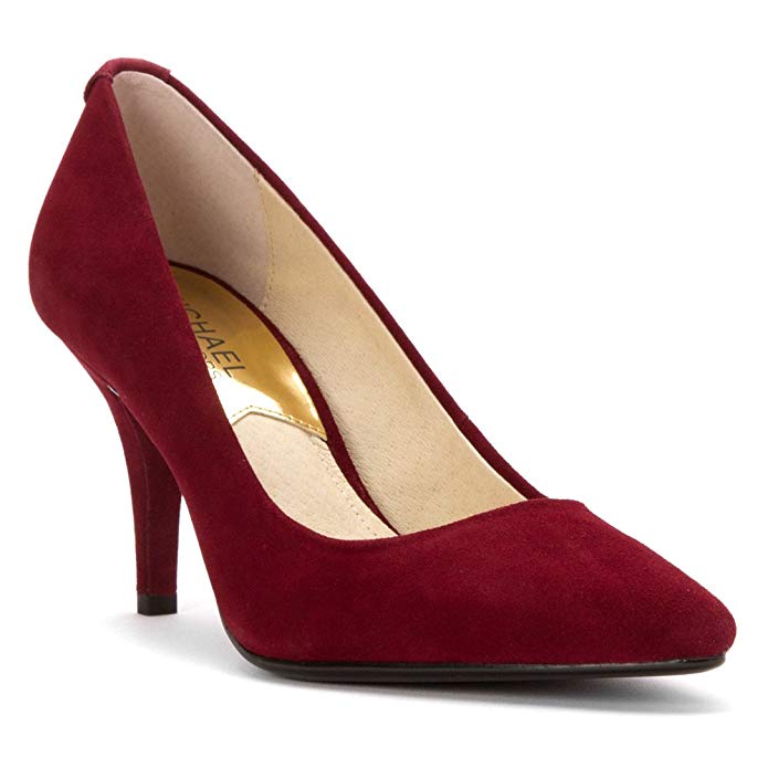 Michael Kors Flex Merlot Suede Mid Pump Women Size 10 M