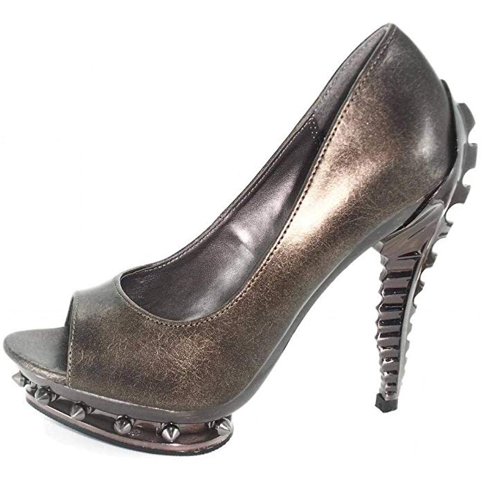 HADES Women's Ripley Open Toe Heel Pewter